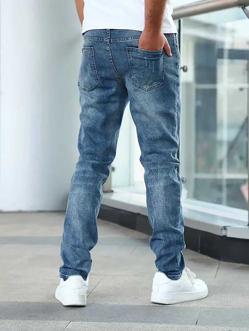 Herrbyxor Slim Fit Högkvalitativ Denim 2