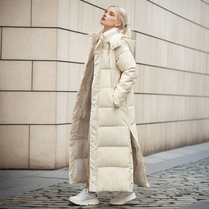 Variant image for Lång Vinterrock Dam Bomull Elegant Parka-22