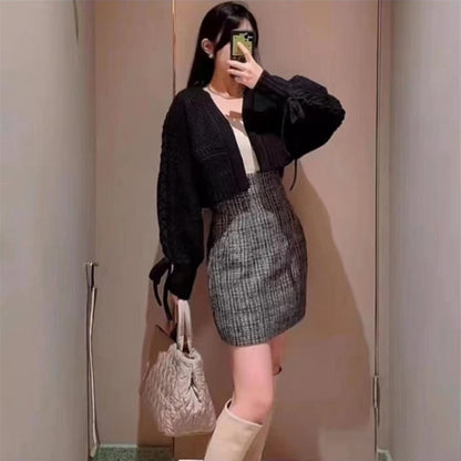 Dam Kofta Lång Mjuk Stickad Tidlös Design 9