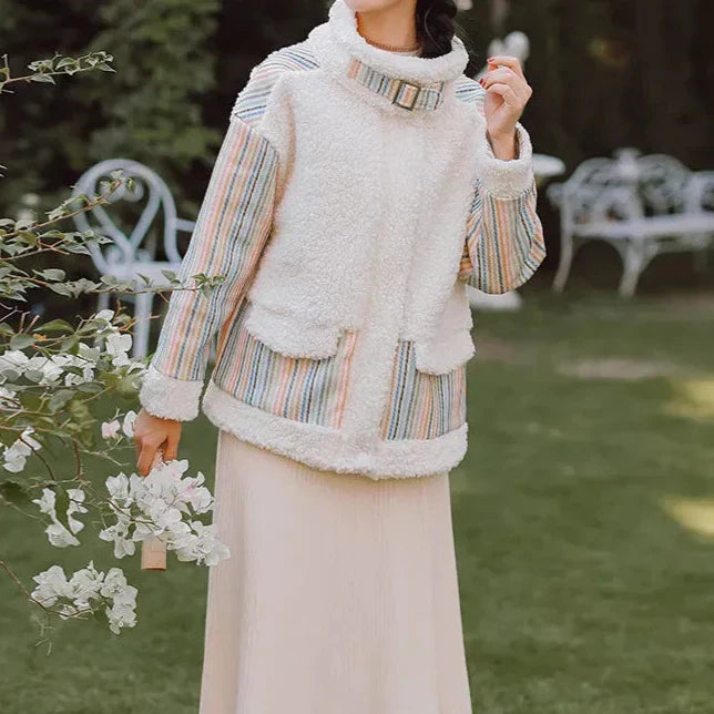 Kvinnors Kappa Trendig Högkvalitativ Tyg-4