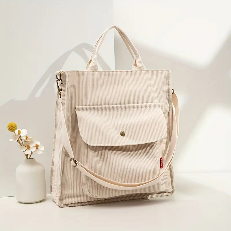 Variant image for Dam Axelväska Ribbade Sammet Justerbar Axelrem-2