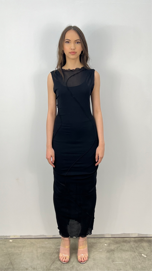 Damklänning Kort Passform Ogenomskinlig Polyester - Fina Dam Klänningar 1