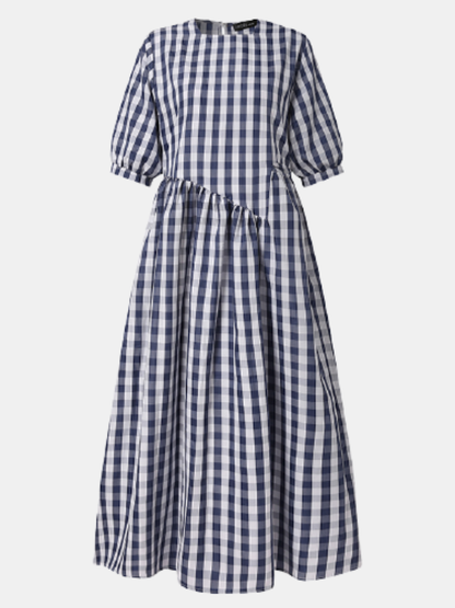 Maxiklänning Dam Asymmetrisk Skärning Lätt Polyester För Sommar-6