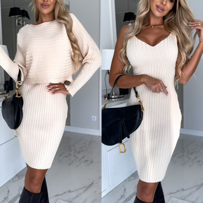 Damklänning med Tröja i Mjuk Material – Ärmlös, Avslappnad Passform för Vardags- och Feststil, Storlekar S-XL 10