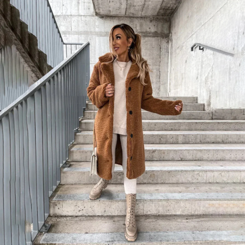 Damjacka Mjuk och Bekväm Design för Kalla Dagar i Mjuk Textil-3