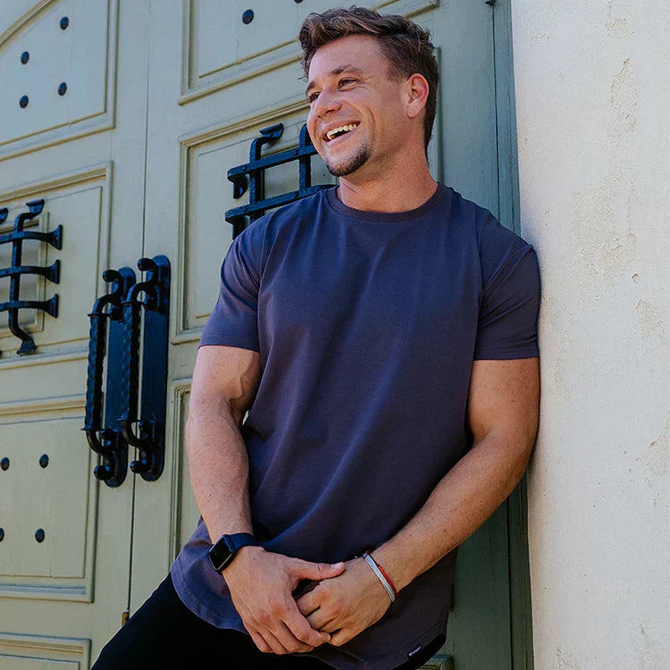 Herr T Shirt Sportig Stil i Mjuk Polyester för Träning och Fritid-6