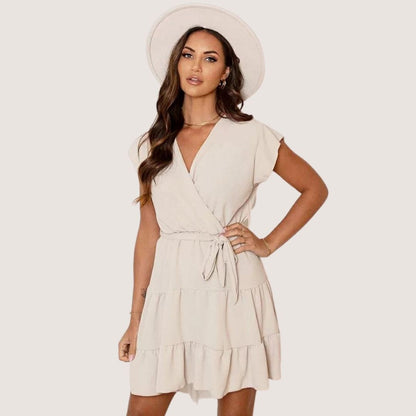 Kvinna Klänning Tidlös Elegans Polyester-2