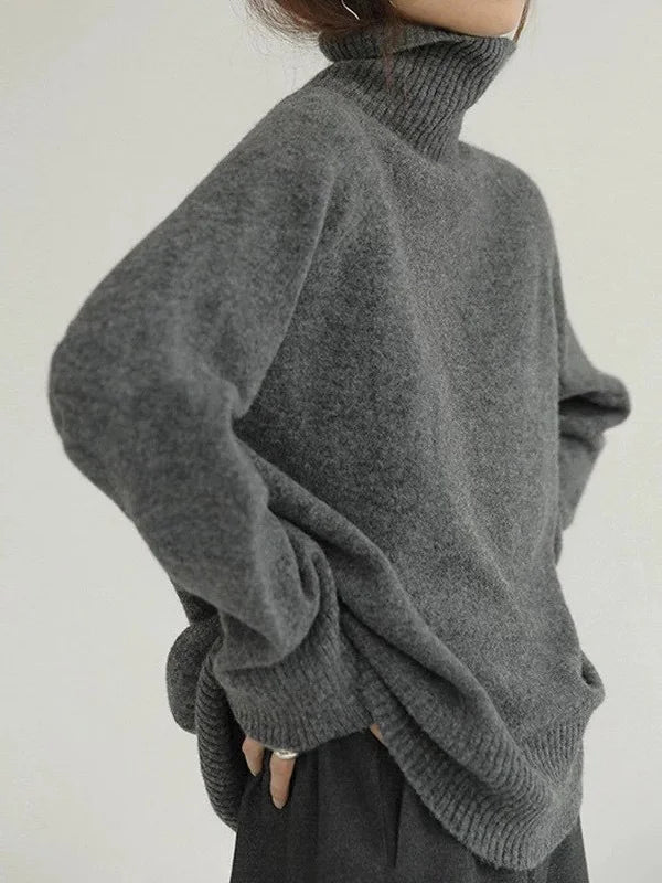 Kvinnors Turtleneck Tröja i 100% Cashmere – Elegant Normal Passform för Vardags och Formella Tillfällen 4