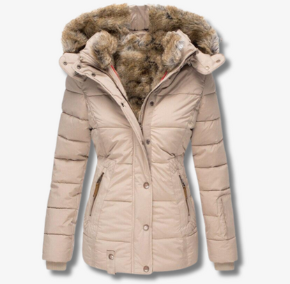 Damjacka Vinterjacka Modern Design Isolerad Polyester-5