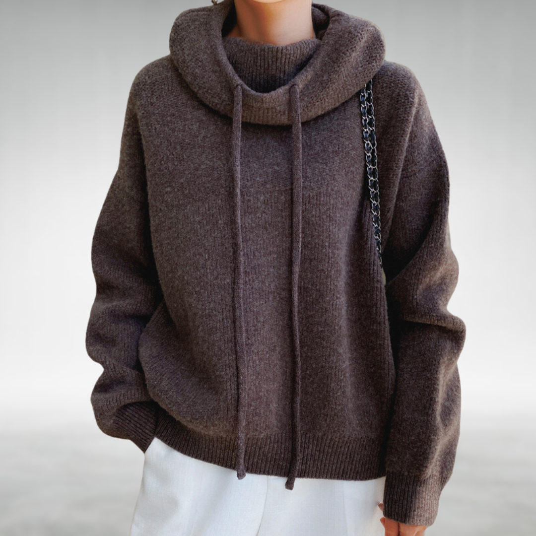 Kvinnors Turtleneck Tröja Andningsbart Material-3