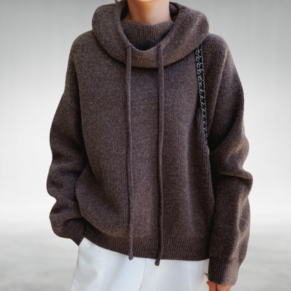 Kvinnors Turtleneck Tröja Andningsbart Material-3