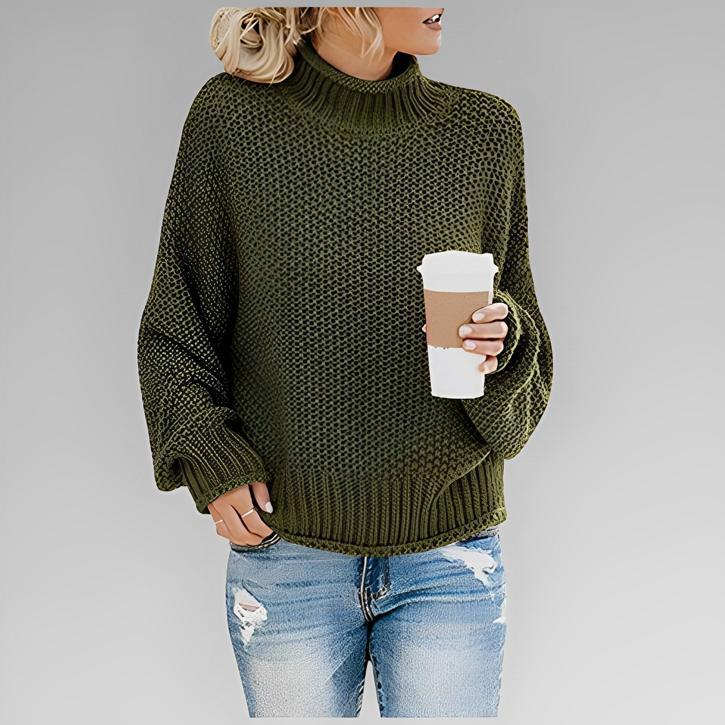 Dam Vintertröja i Akryl och Ull – Modern och Bekväm, Perfekt för Kalla Dagar, Normal Passform, Finns i Storlekar S-XL 8