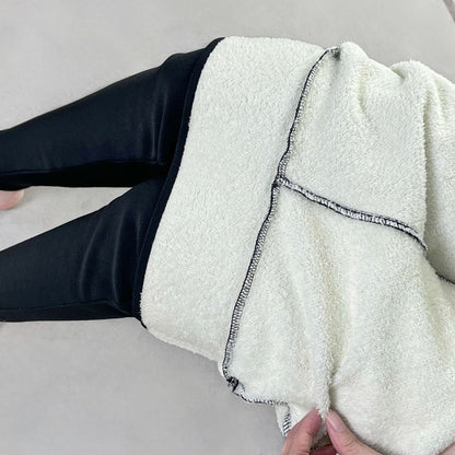 Damleggings Hög Midja Fleece Foder för Kalla Vinterdagar-2
