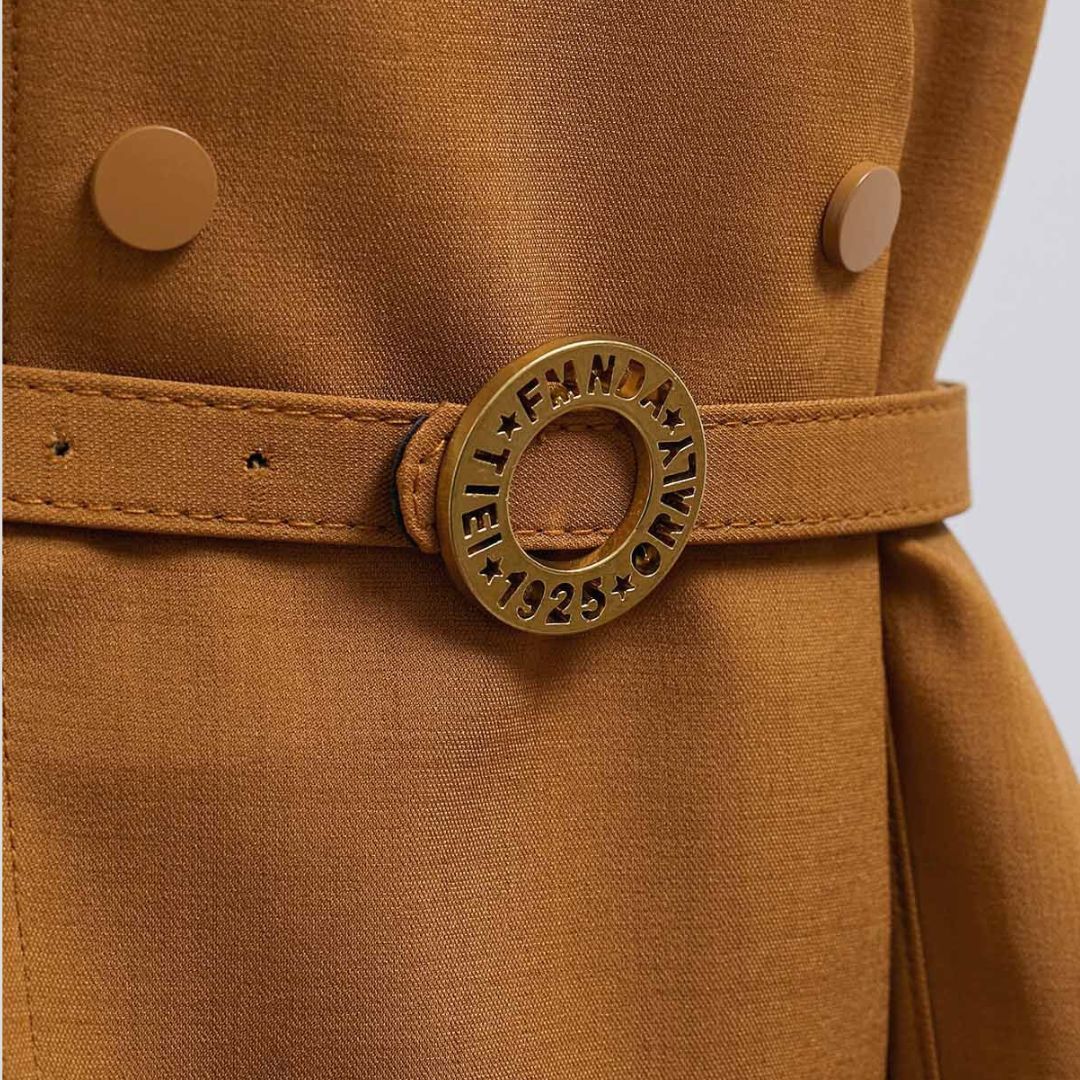 Damjacka och Bältesväst Set i Polyester och Bomull-6