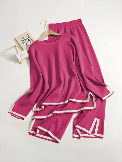 Kvinnors Lounge Set Casual Knit Akryl Spandex 10