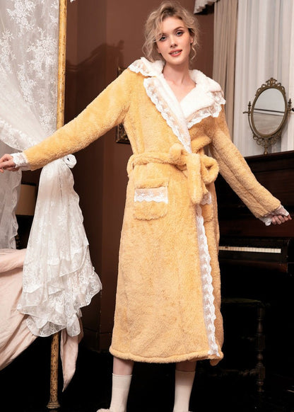 Variant image for Dam Flanellbadrock Tjock Polyester för Kalla Höstdagar-2