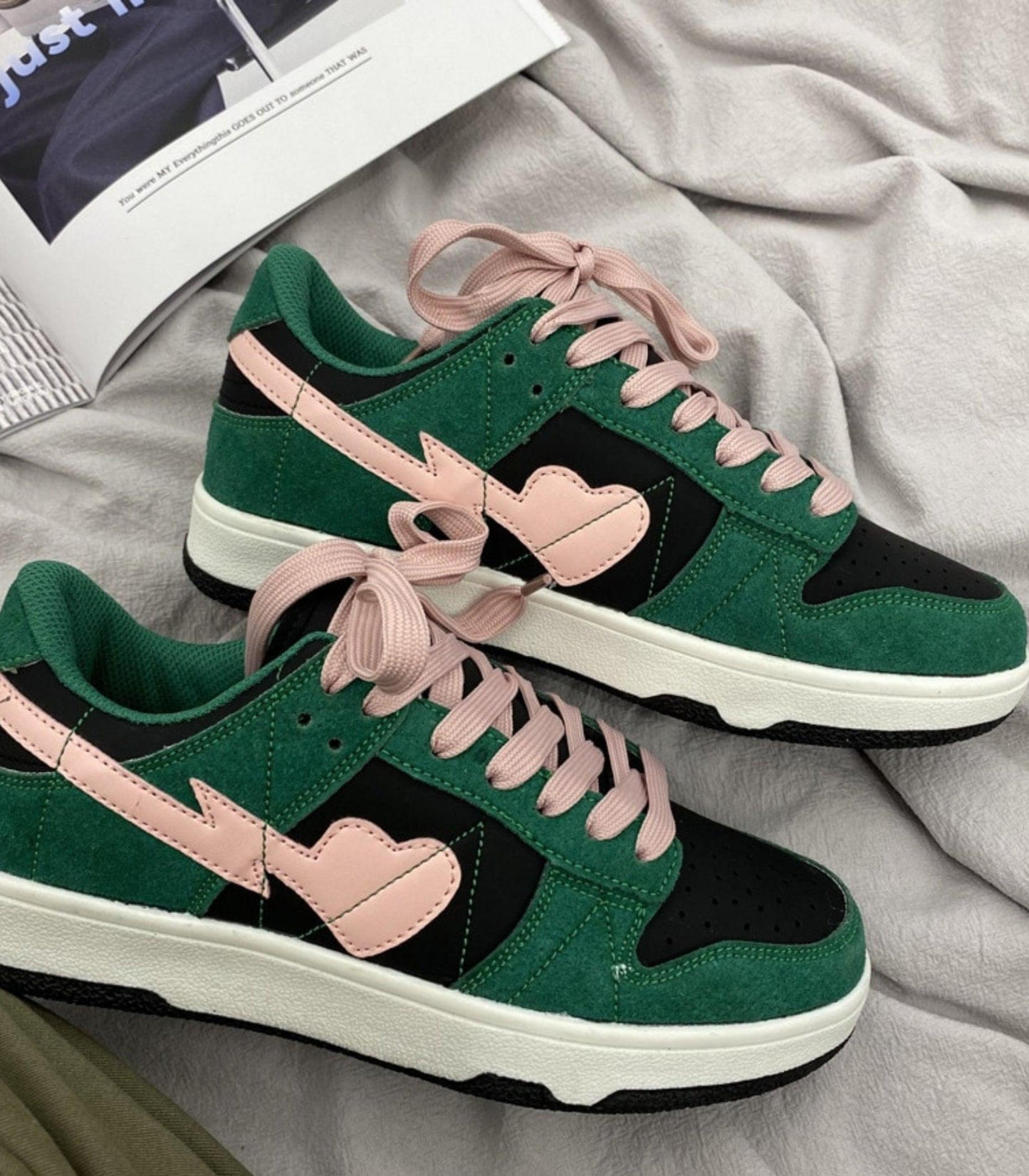 Variant image for Kvinnors Snörskor Graffiti Design Urban Syntetmaterial-27