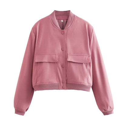 Variant image for Damen-Jacke, kurz, casual, Bombarjacka Stil, hochwertig, Stoff-16