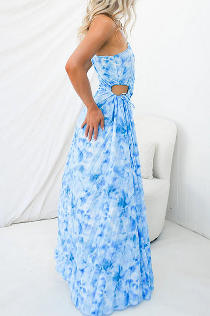 Maxiklänning Dam Plisserad Swingkjol Bomull Polyester-3