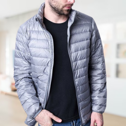 Superleichte Damenjacke mit klassischem Kragen aus Polyester für Herbst und Winter – leichte und bequeme Jacke für Damen 3