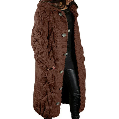 Variant image for Dam Lång Kofta Varm Ull Cardigan-15
