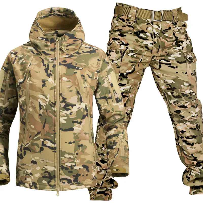 Variant image for Herrjacka Softshell Vindtät Andningsbar för Vinter och Höst-7