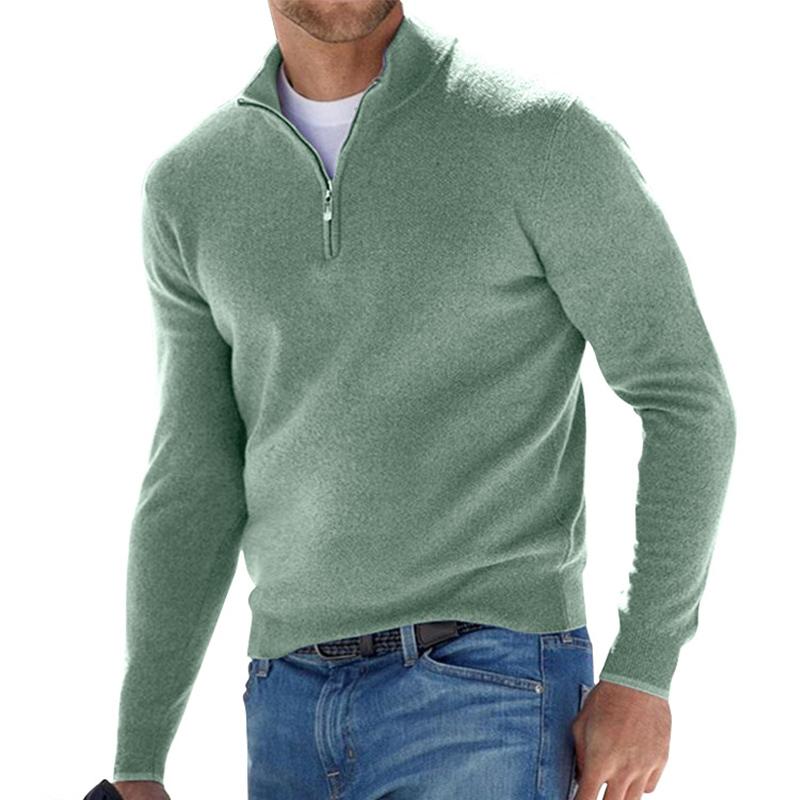 Variant image for Herr Tröja Zip-up Ribbad Eco-bomull-41