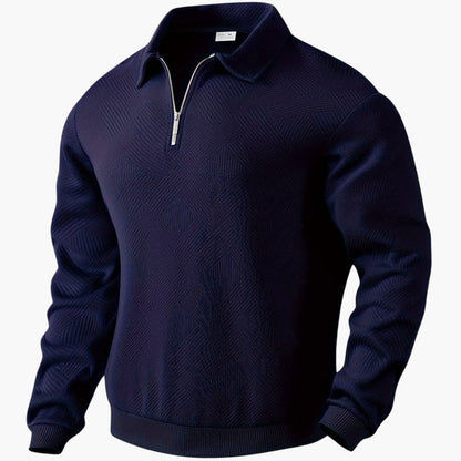 Variant image for Herr Zip-up Tröja Geometrisk Design Polyester Avslappnad Passform-19