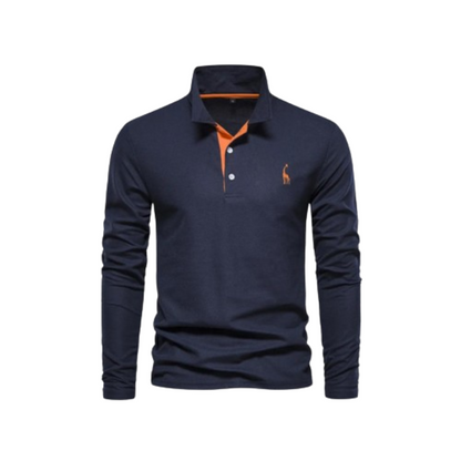 Herr Polo Skjorta Klassisk Design 100% Bomull 14