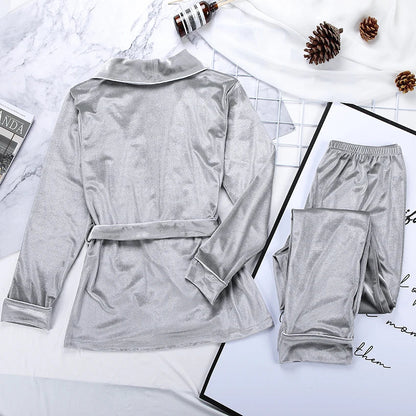 Kvinnor Loungewear Set Avslappnad Höststil Mjuk Tygblandning-2