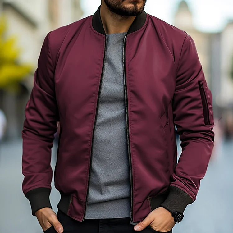 Herrjacka Bomber Urban Stil 100% Polyester-3