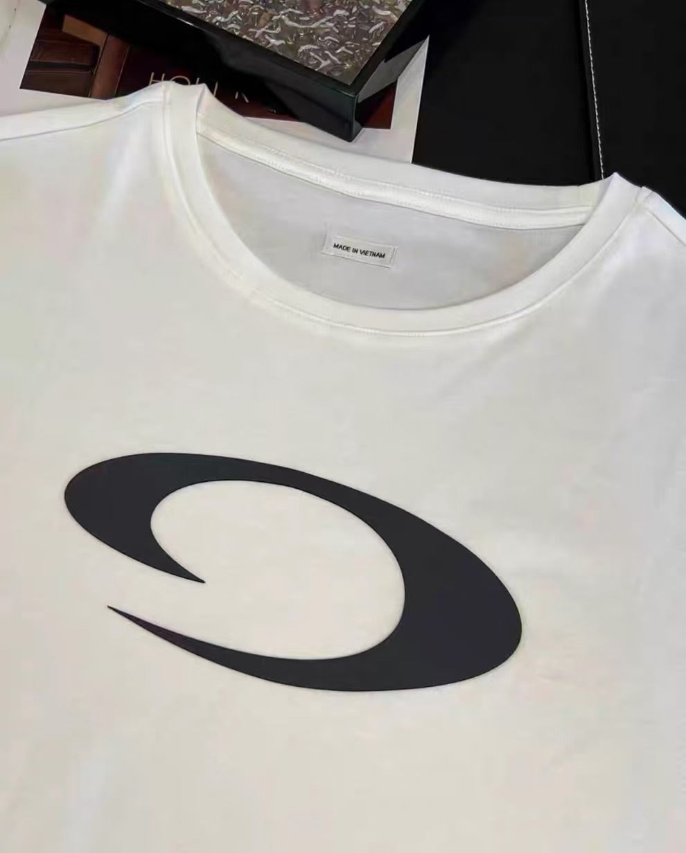 Variant image for Dam Topp Långärmad Cirkulär Halsringning Silke-Bomullsblandning Geometriskt Mönster-6