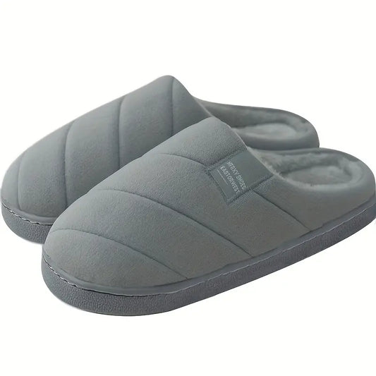 Unisex Tofflor Mjuka Plysch med Halkfri Sula-1