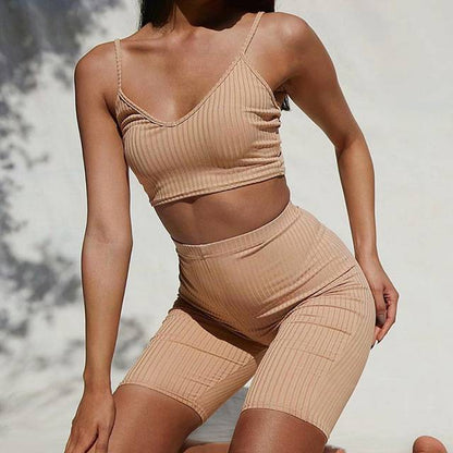 Variant image for Dam Mini Set V-hals Elastisk Spandex-Polyester-1