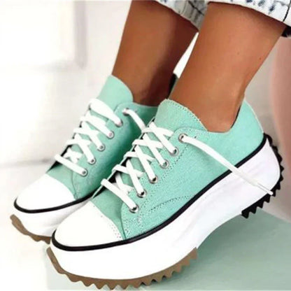 Variant image for Kvinnors Sneakers Slip-On Plattform Tyg-40