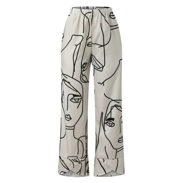 Variant image for Dam Byxor Lösa med Resår i Midjan Snygga och Luftiga 100% Bomull-1