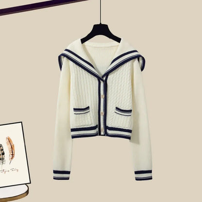 Variant image for Dam Set Pullover Kålmönster Polyester Fritidsbyxor-6