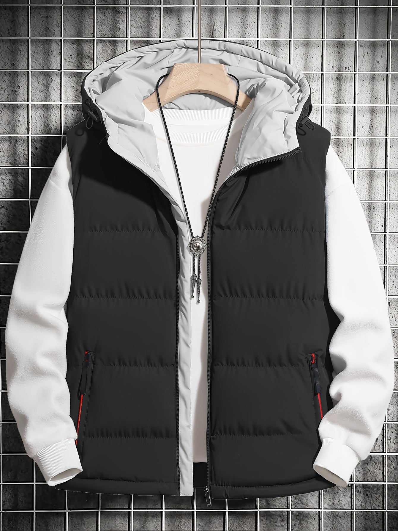 Variant image for Dam Hoodie Väst Gatastil Polyester med Huva och Fickor-7