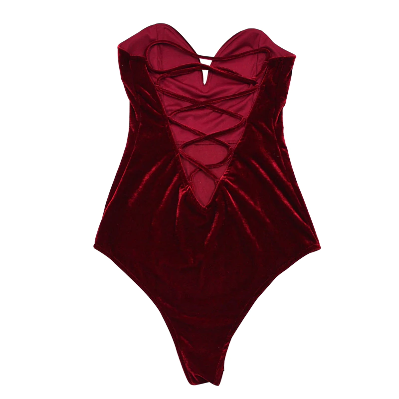 Dam Bodysuit Festlig Polyester Kort Design-4