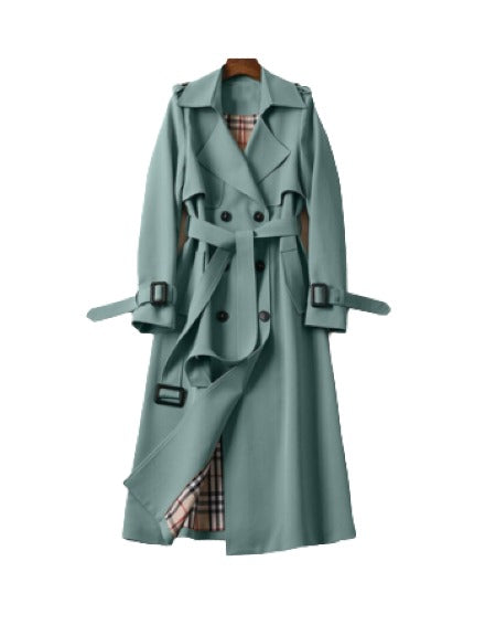 Kvinno Kappa Lång Klassisk Design Polyester Ull 11