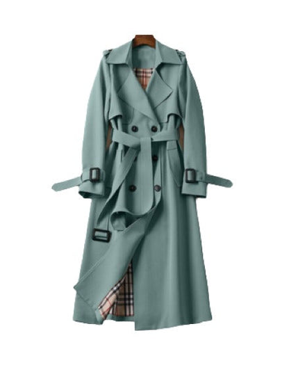 Kvinno Kappa Lång Klassisk Design Polyester Ull 11