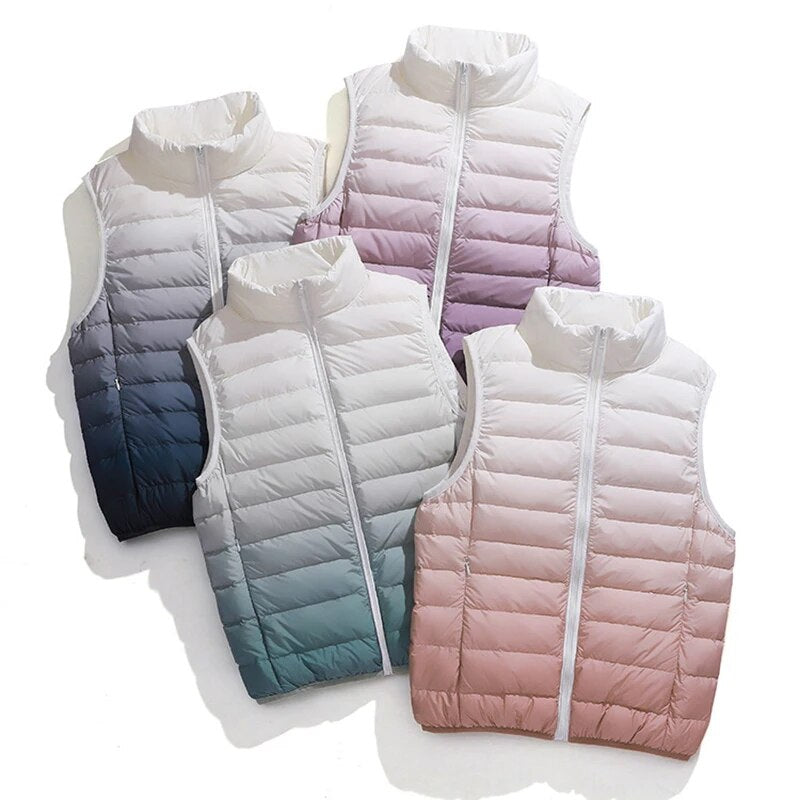 Dunväst Dam Ärmlös Ultralätt Nylon och Polyester-4