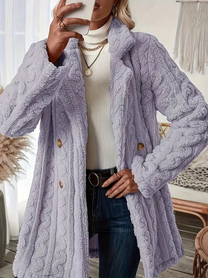 Variant image for Damjacka Dubbelsidig Fleece Avslappnad Passform-37