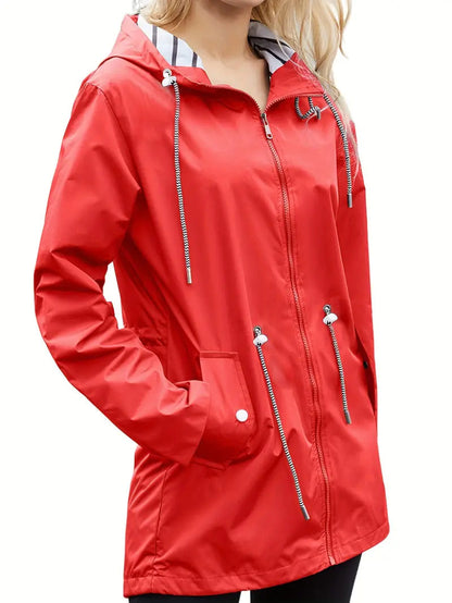 Damjacka Zip-Up med Foder för Kalla Höst- och Vinterdagar-3