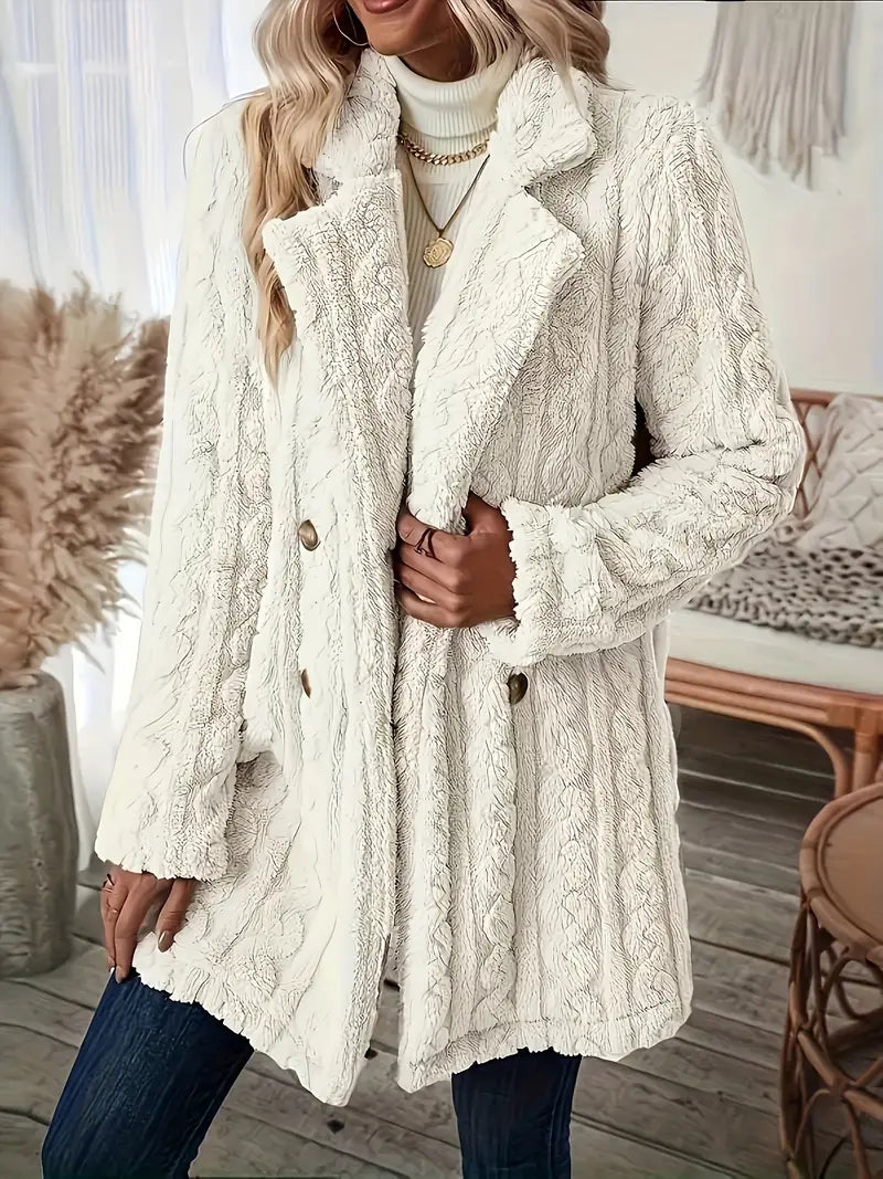 Variant image for Damjacka Dubbelsidig Fleece Avslappnad Passform-13