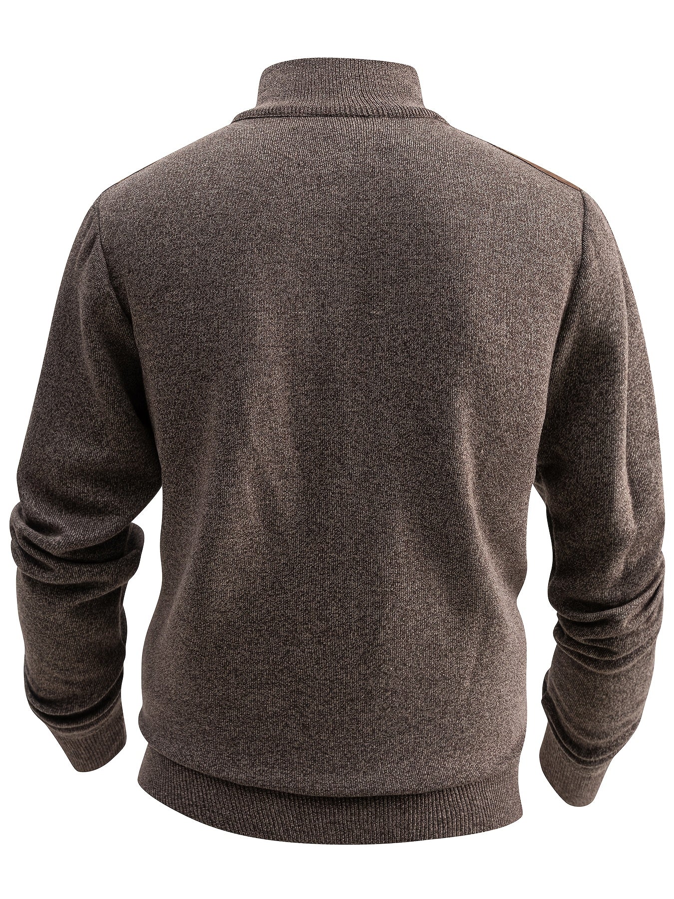 Dam Tröja Färgblockdesign med Kvart Blixtlås och Stand-Up Krage i Flexibelt Tyg-5