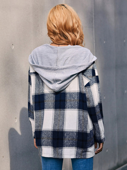 Damjacka Rutig Design Polyester för Vår och Höst 4