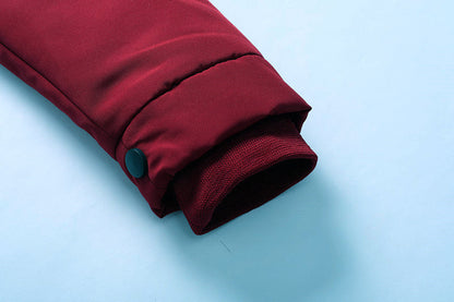 Damjacka Vadderad med Huva och Snörning i Fleece och Polyester 4