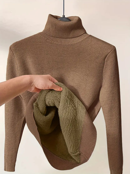 Dam Turtleneck Tröja Klassisk Akryl 5