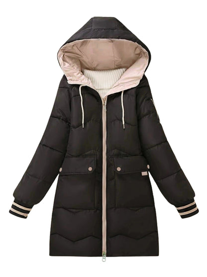 Variant image for Damjacka Värmeisolerande Hoodie Praktisk Dragkedja-11